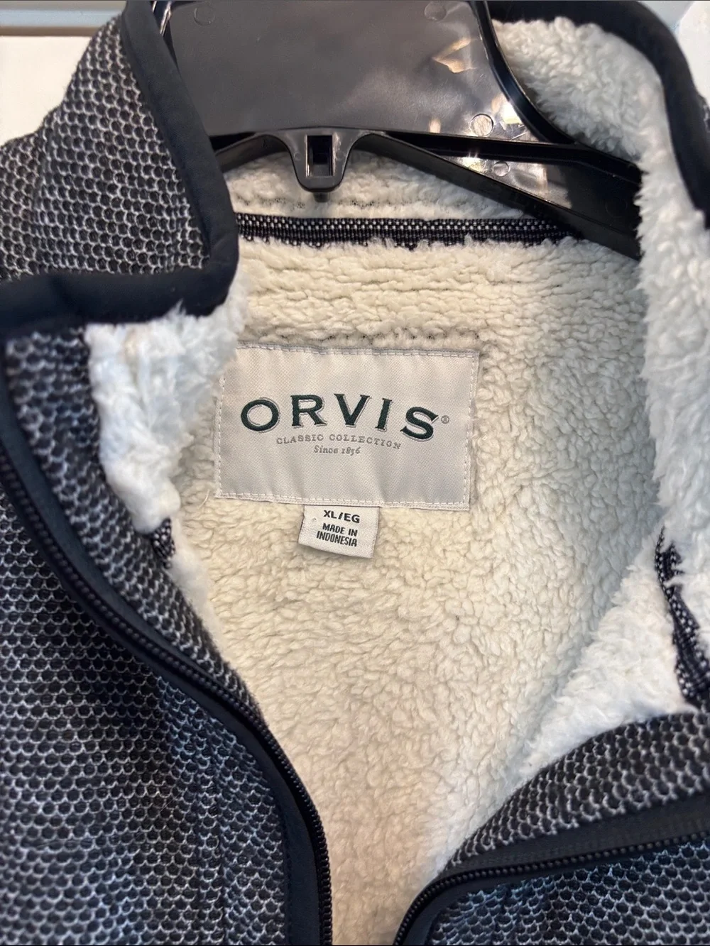 Orvis Men’s Heather Gray Half-Zip Fleece Pullover